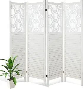 Babion 6 Panel Room Divider Folding Privacy Screen Portable Wall Divider