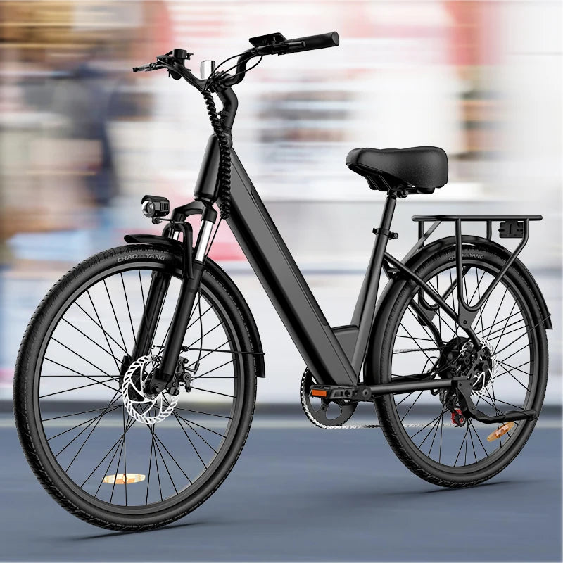 750W E-Bike Commuter 26" Tires 48V 10.4Ah LCD Display 20MPH Speed