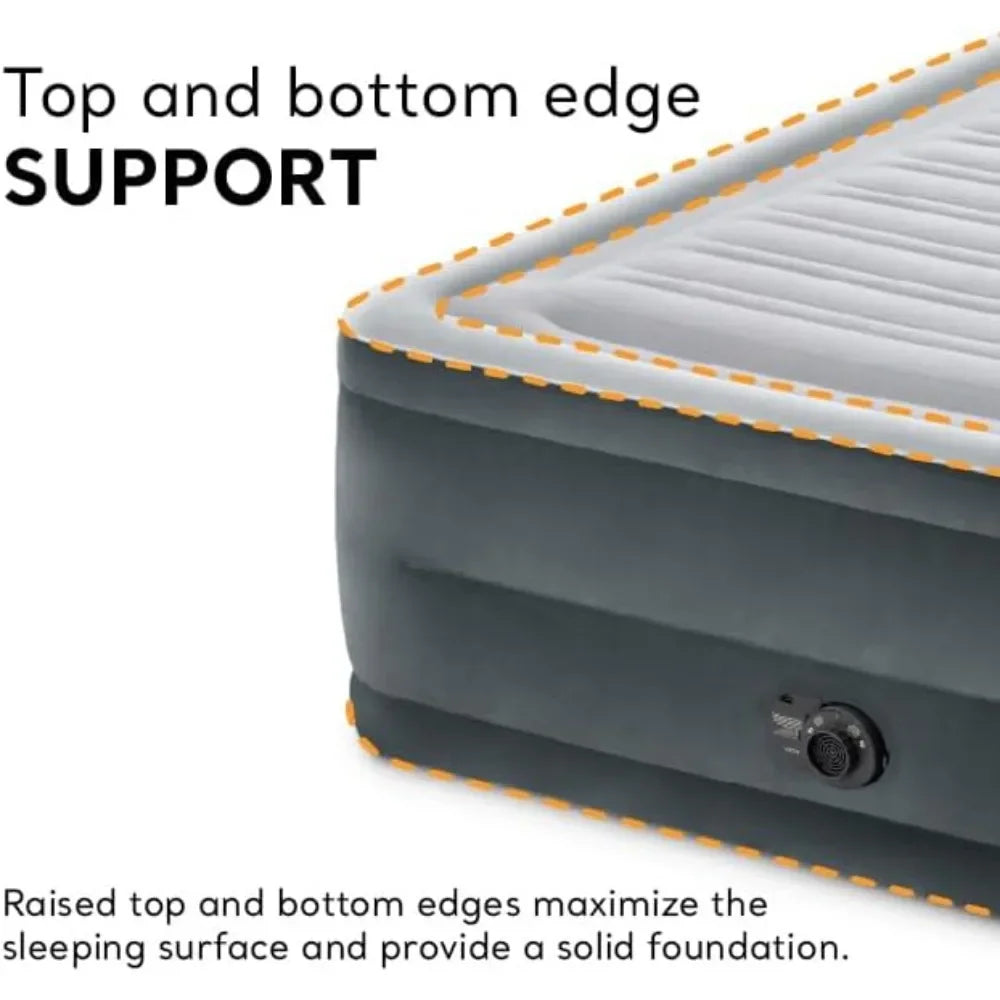 Ljustra 22in Queen Comfort Plush High-Rise Inflatable Air Mattress