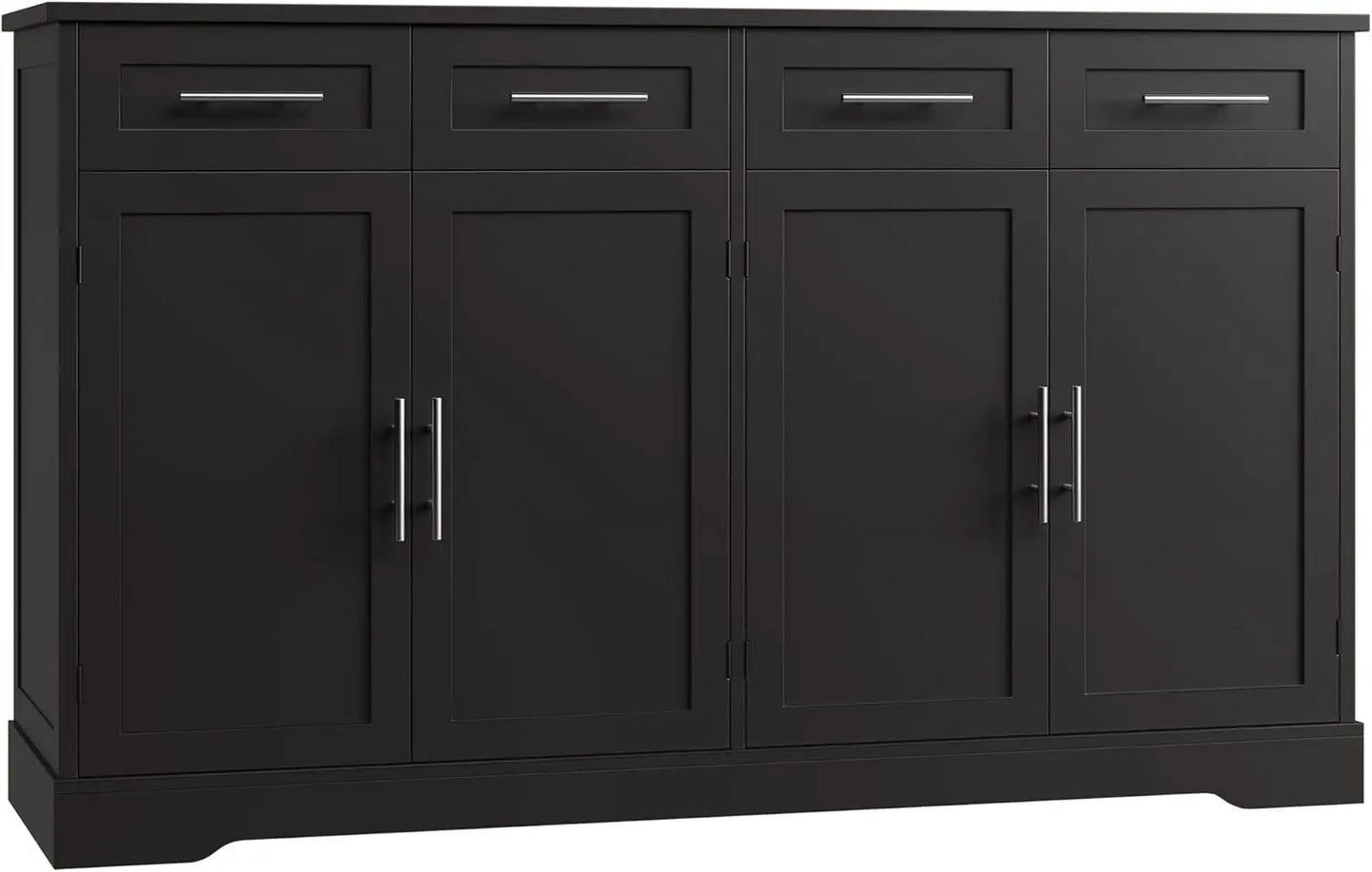 60 Inch Large Buffet Sideboard Storage Modern Kitchen Cabinet Coffee Bar