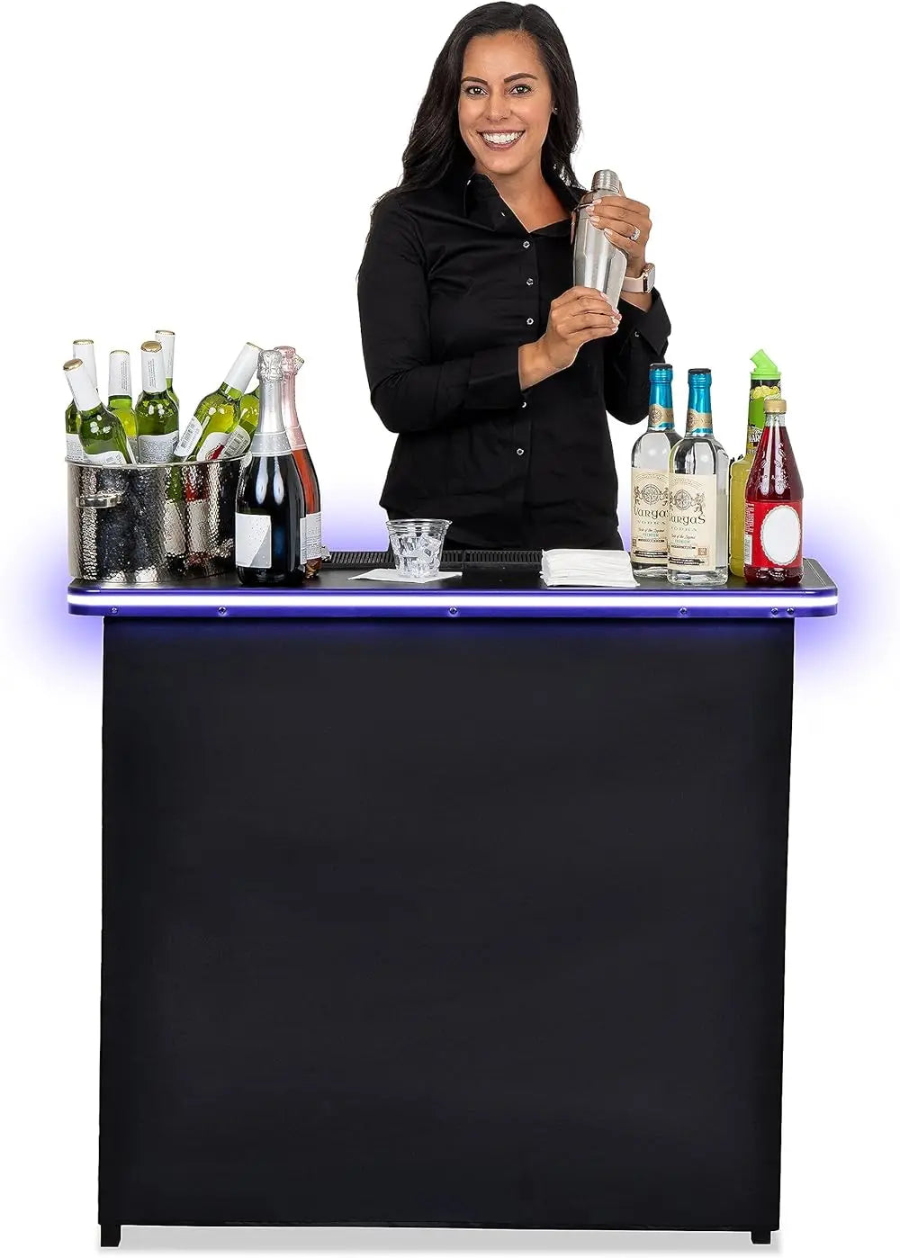 Activity Portable Bar Table LED Pop-Up Mobile Cocktail Table