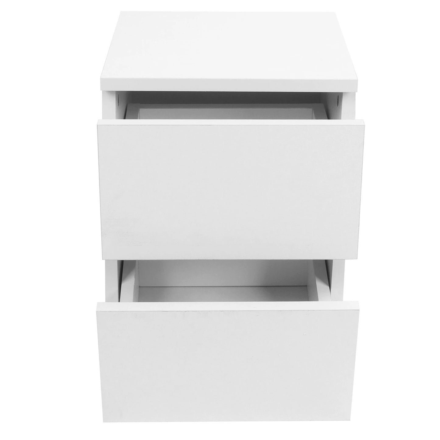 Modern Bedside Table with 2 Storage Drawers for Bedroom and Living Room