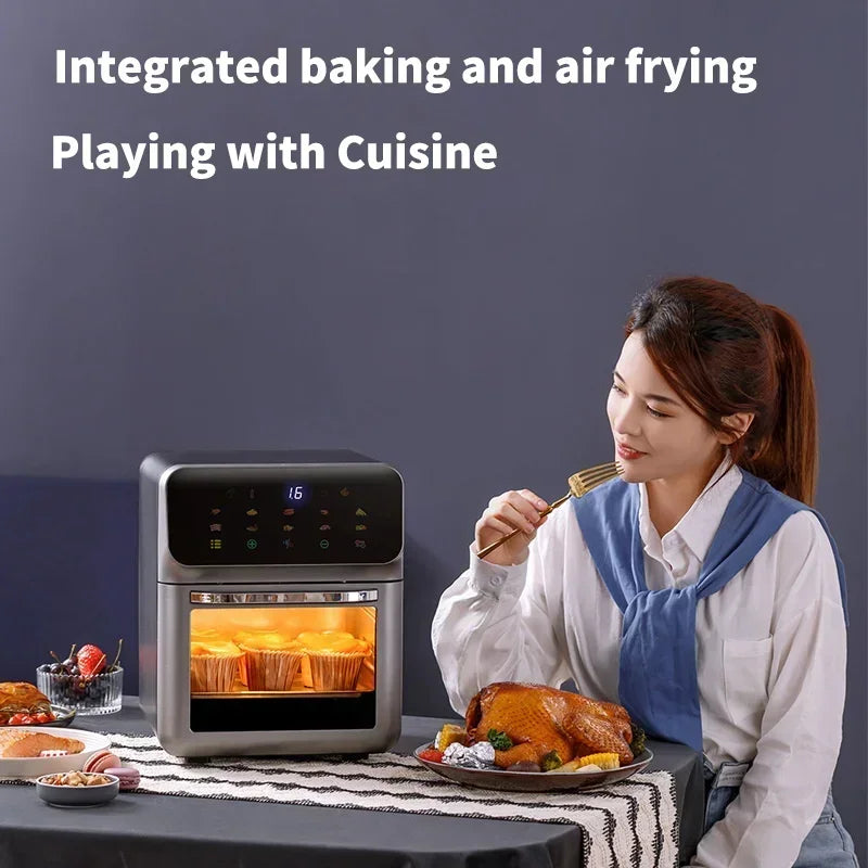 Ljustra 12L Electric Air Fryer Large Capacity Convection Oven Kitchen Appliance
