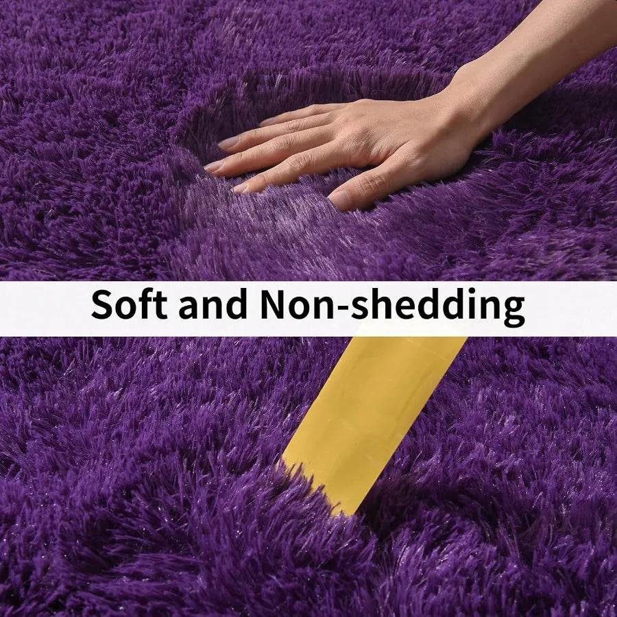 Soft Shag Rugs Bedroom 4x6 Fluffy Shaggy Living Room Carpet Modern Plush