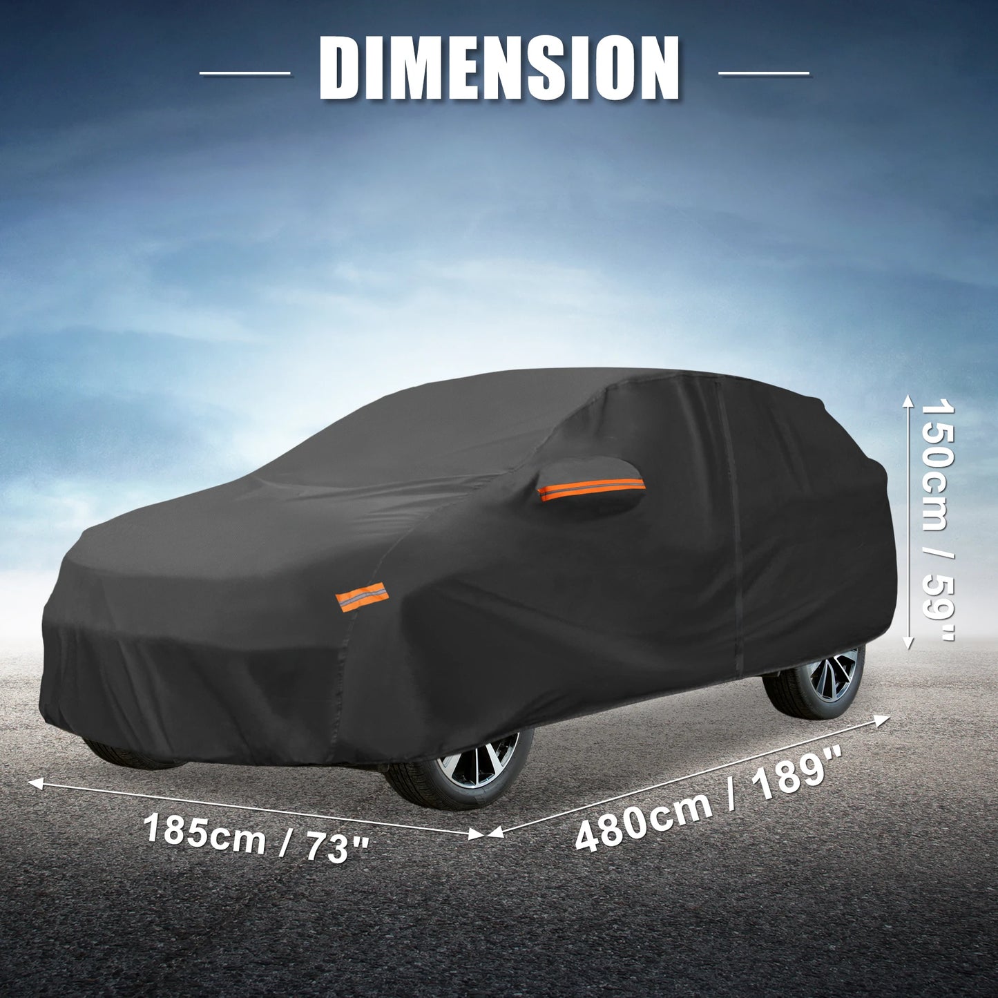 Waterproof 210D PU Oxford Vehicle Cover for Nissan X-Trail 2010-2023