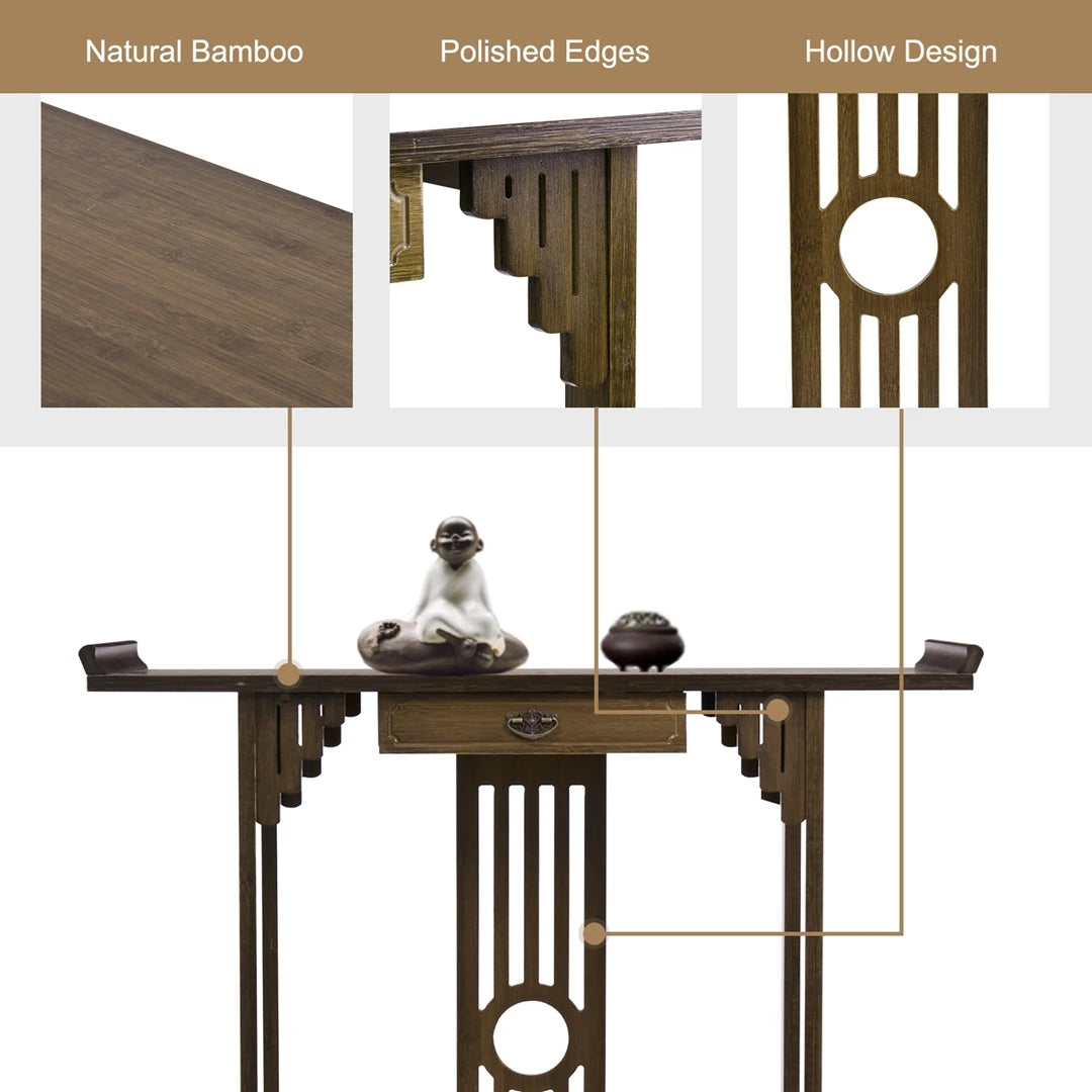 Modern Console Table with Drawer for Entryway Hallway Living Room