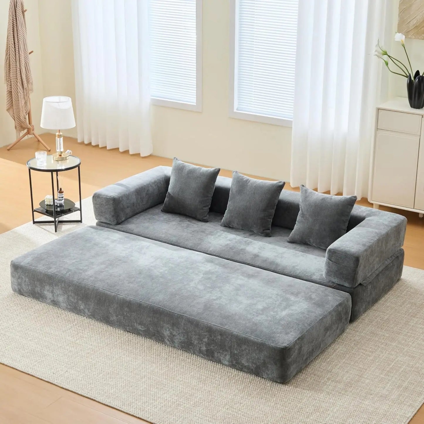 Ljustra Convertible Sleeper Sofa Bed Folding Couch Lounge Bed