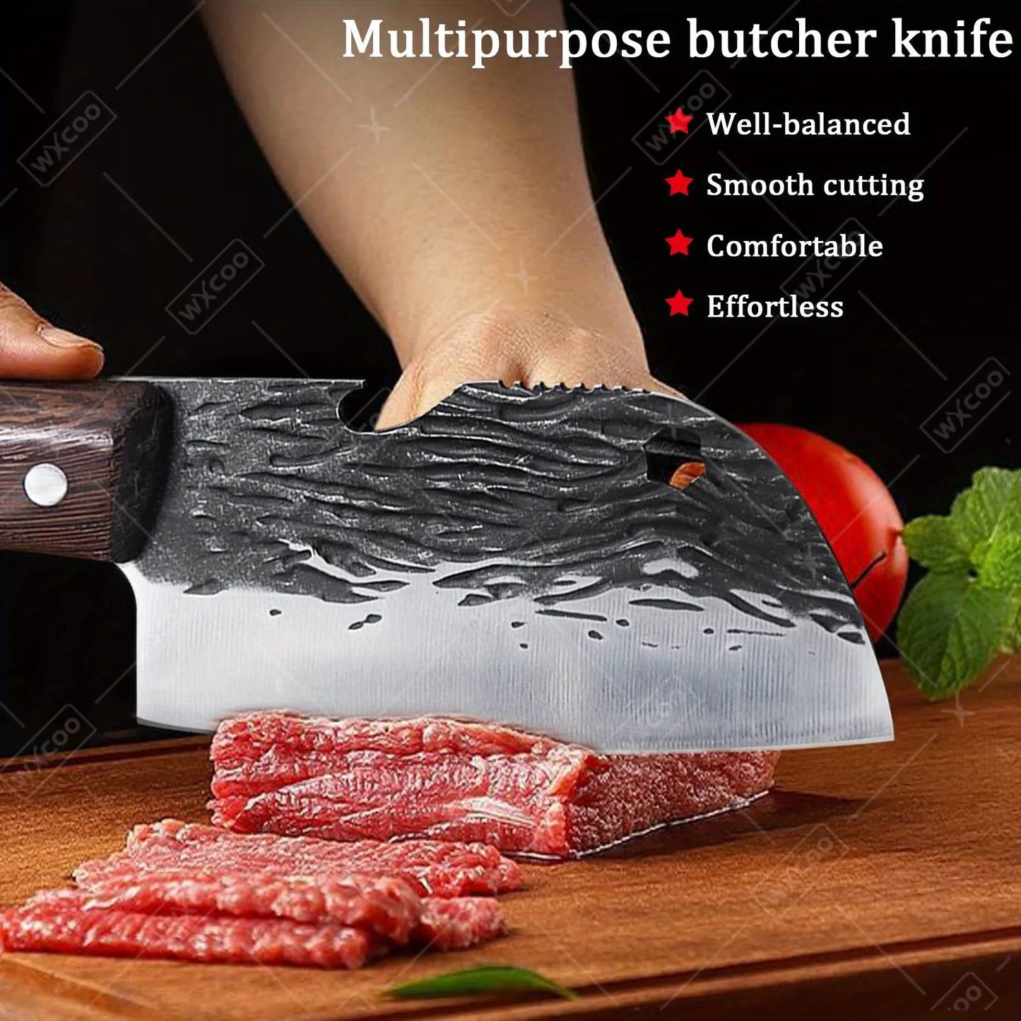 Multipurpose Sharp Stainless Steel Chinese Chef Knife for Cooking
