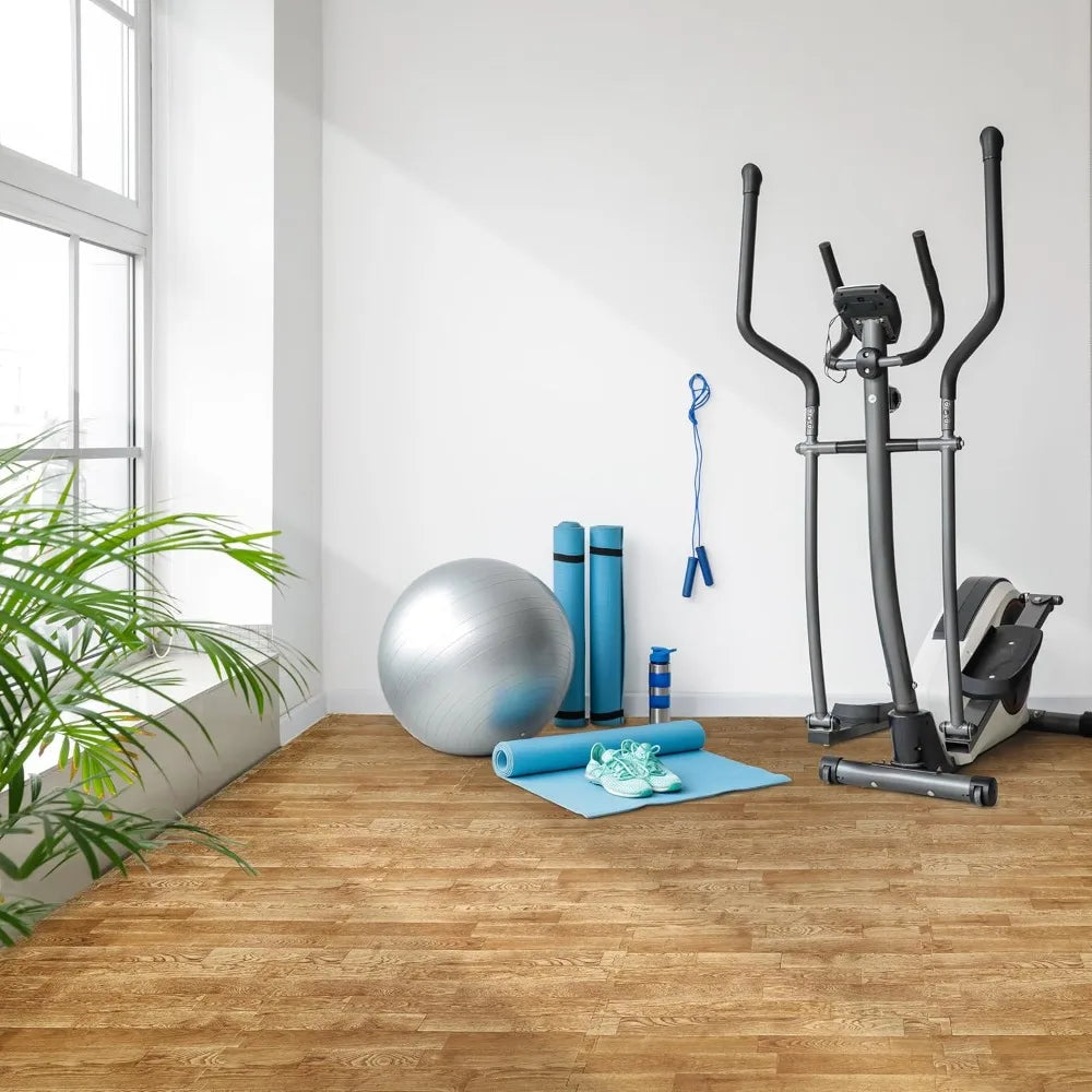 12 Tiles Wood Grain Floor Tiles Foam Mat 48 Sq Ft Exercise Mats