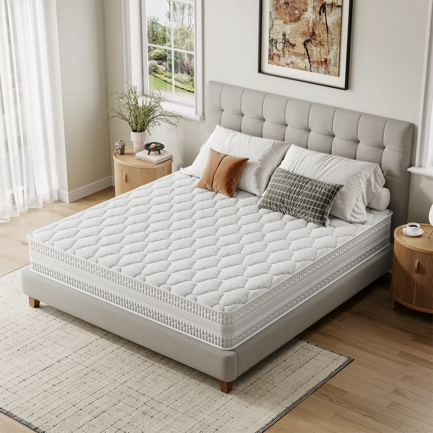 Ljustra Hybrid Queen Size Mattress Memory Foam Pocket Spring