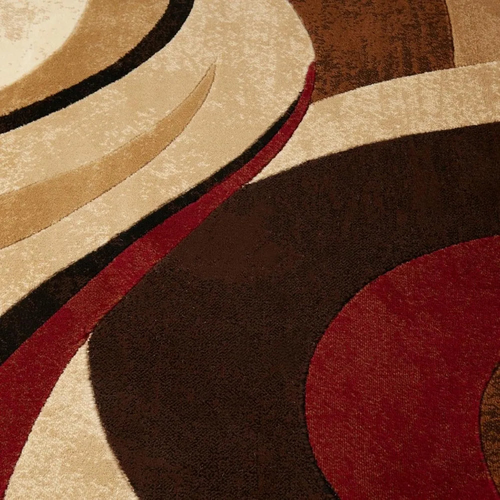 Tribeca Slade Modern Area Rug Abstract Design 6'7"x9'10" Living Room