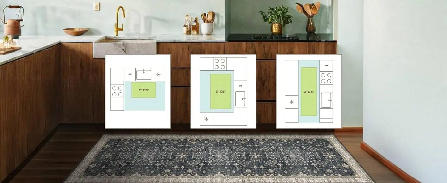 Boho Washable Entry Rug 2x3 Indoor Non Slip Rubber Backing Stain Resistant