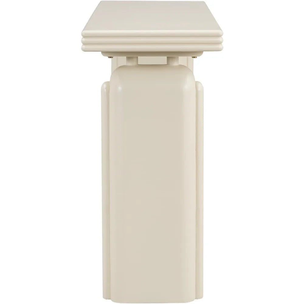 60 Inch Elegant Console Table Acacia Veneer Entryway Side Table