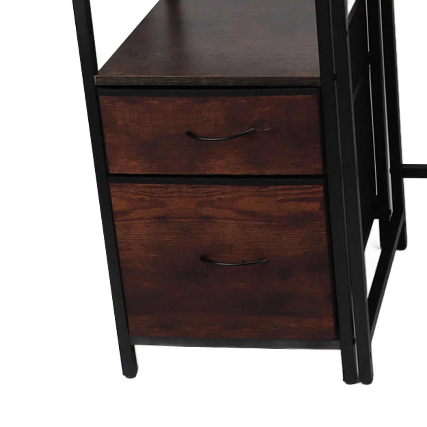 Ljustra Computer Desk with Raised Shelf Sturdy Vintage Home Office Desk