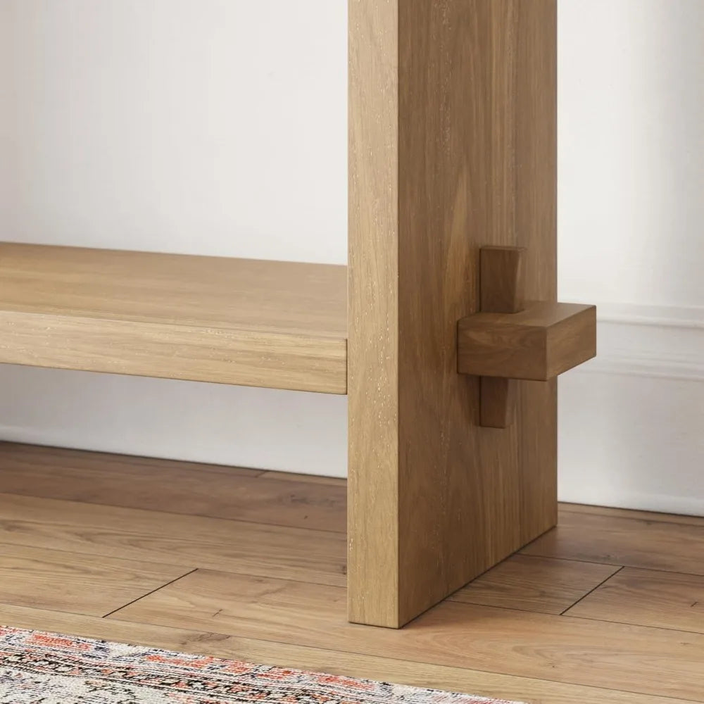 Virgo Wood Accent Storage Console Table for Entryway Living Room
