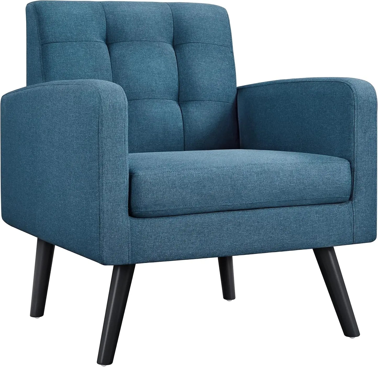 Mid-Century Accent Chairs Modern Upholstered Living Room Armchair Set of 2