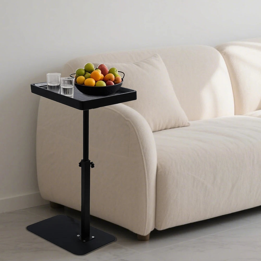 Adjustable Laptop Desk Rolling Cart Overbed Bedside Table 360° Rotatable