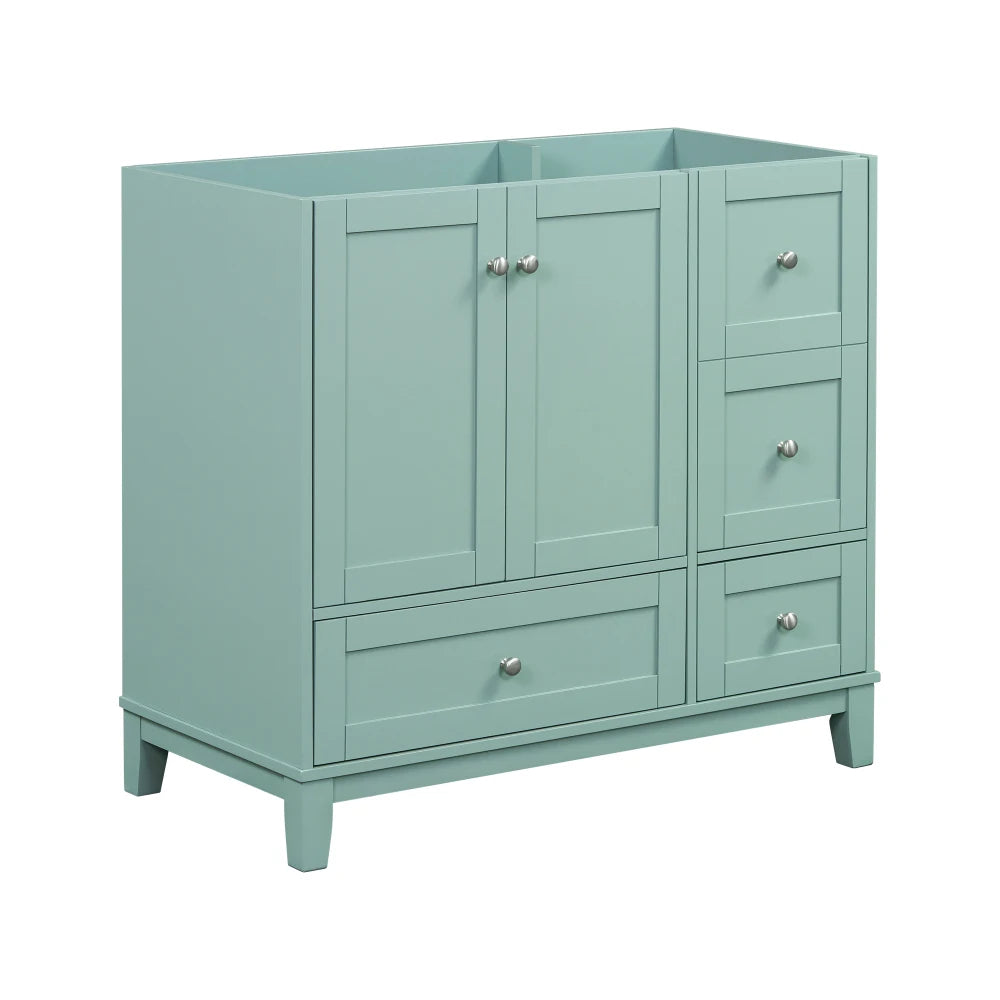 36 Inch Modern Bathroom Vanity with USB Charging and Ample Storage