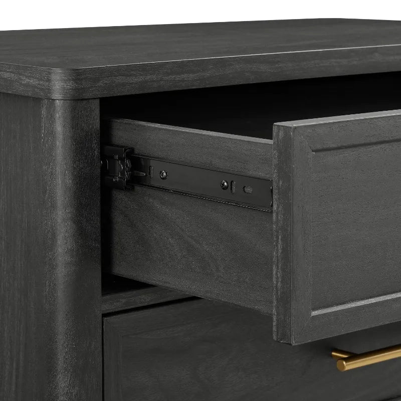 Ljustra Oaklee 3 Drawer Nightstand with USB Charging Ports Bedroom Furniture