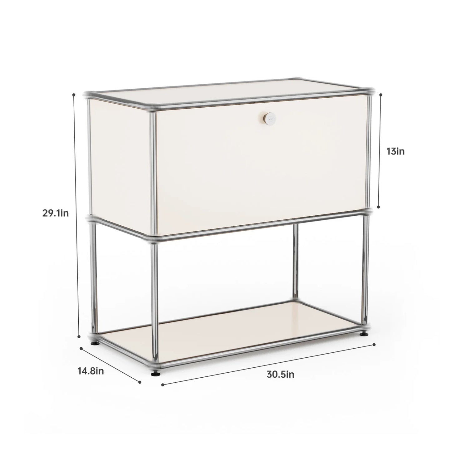 Modern Stainless Steel Storage Cabinet Organizer for Living Room Office