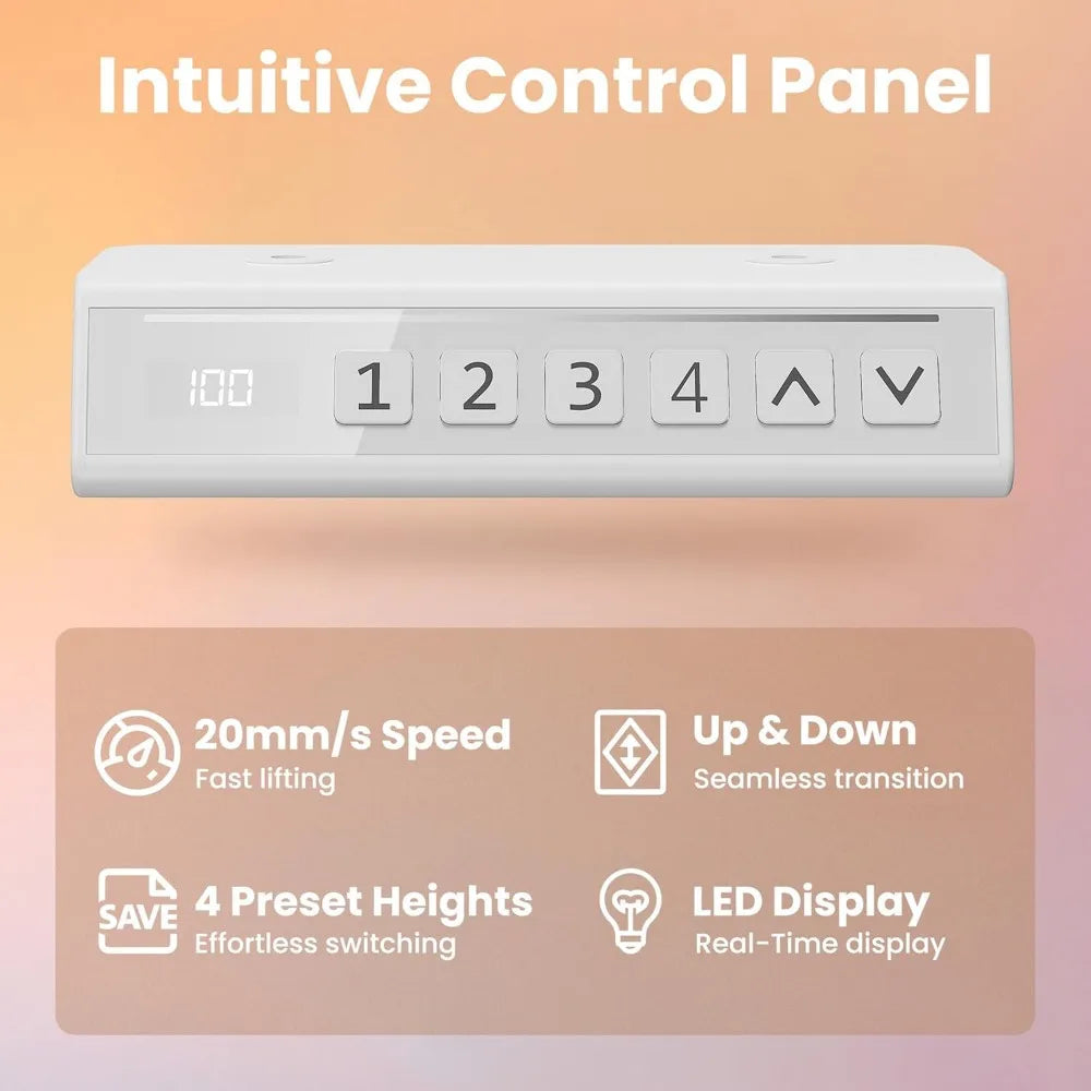 32 Inch Electric Standing Desk Adjustable Height Memory Settings Home Office