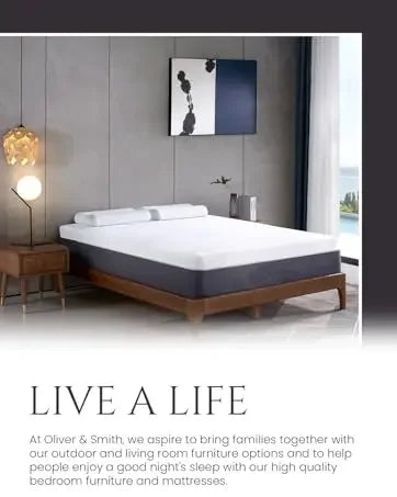 Ljustra Queen Mattress 6 Inch Hybrid Pocket Coil High Density Comfort Foam