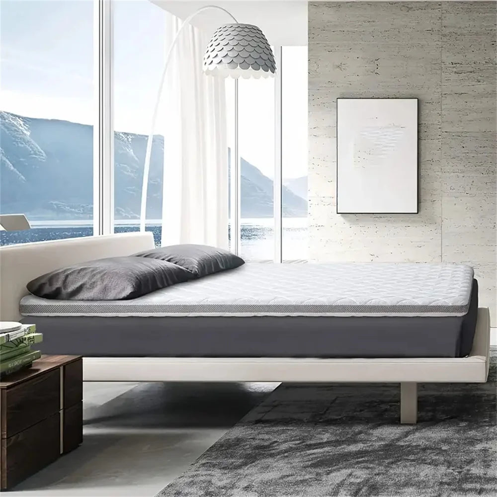 Ljustra 3 Inch Pain Relieving Foam Mattress Topper Removable Cover