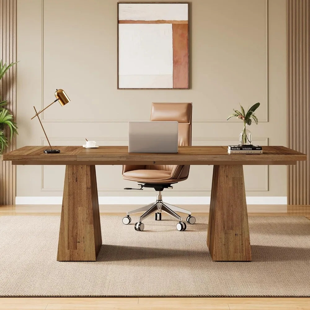 63 Inch Executive Desk Modern Office Computer Desk Workstation