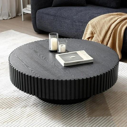 Modern 31.49 Inch Round Coffee Table Luxury Living Room Accent Table