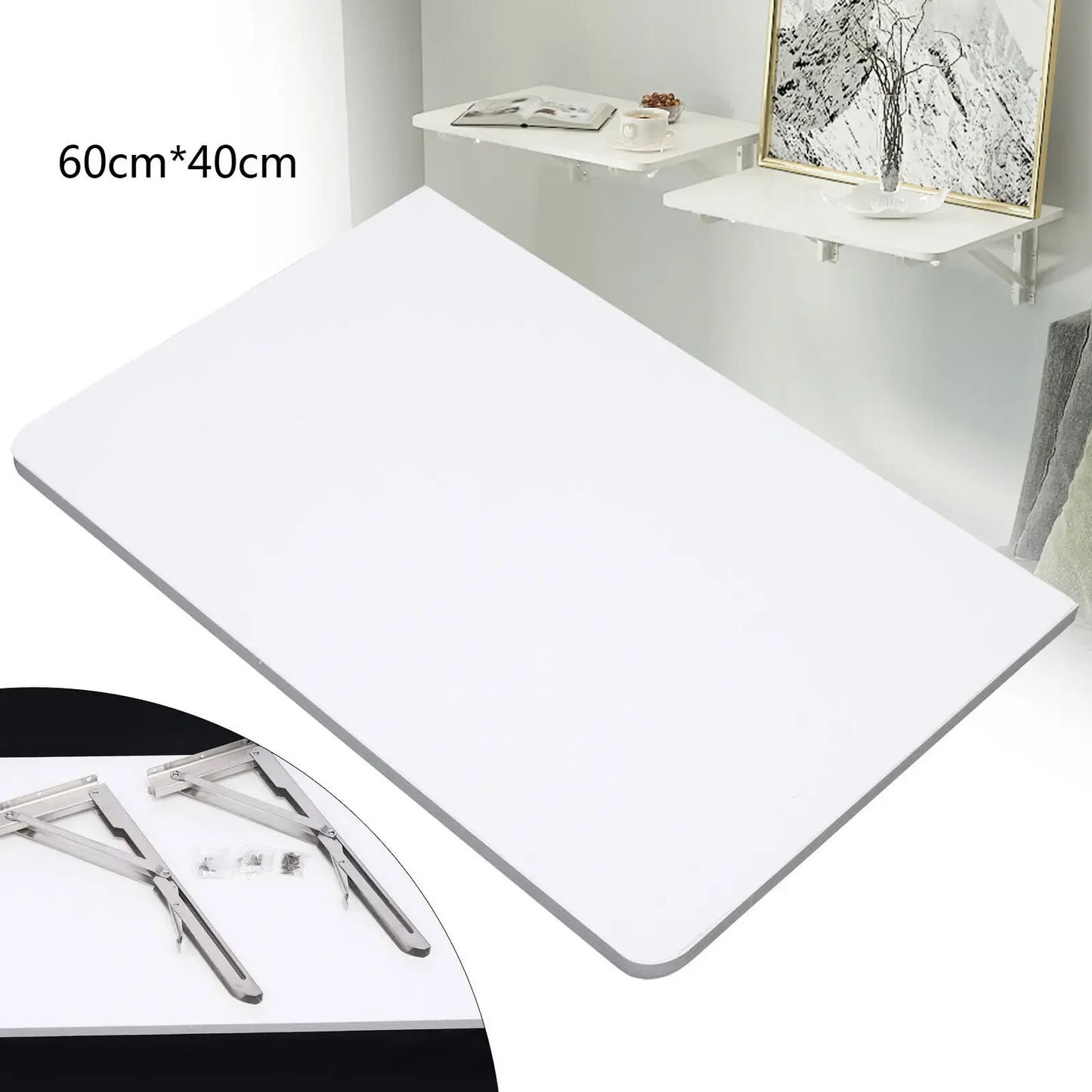 Floating Wall Mounted Writing Table Computer Desk Space Saving Home Office