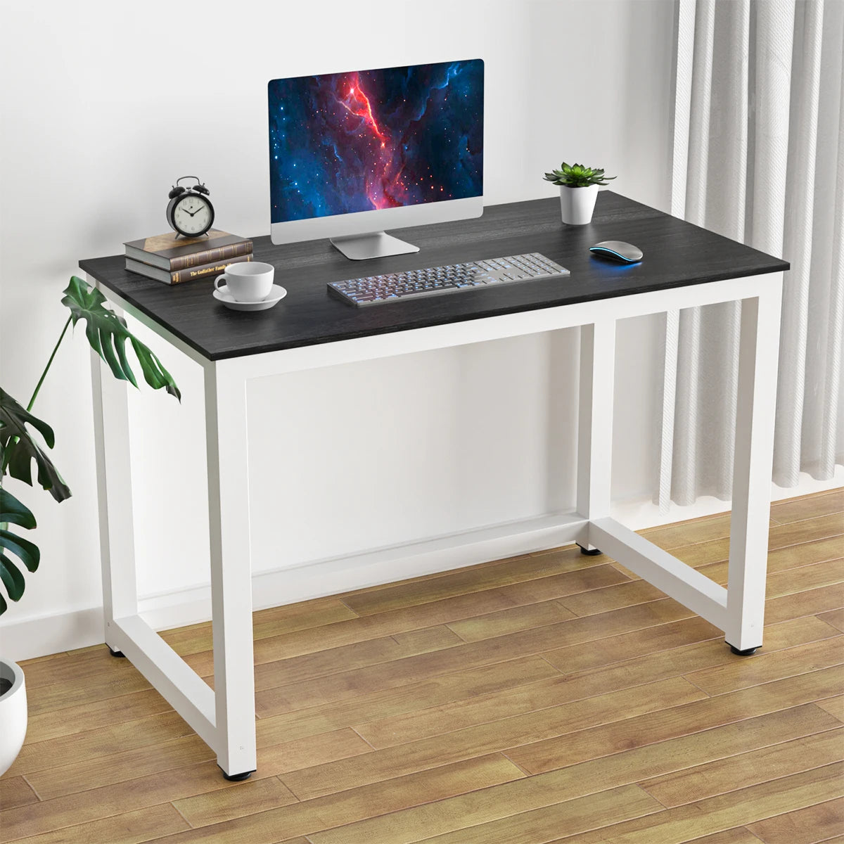 Ljustra 47 Inch Modern Computer Desk Small Office Study Writing Table