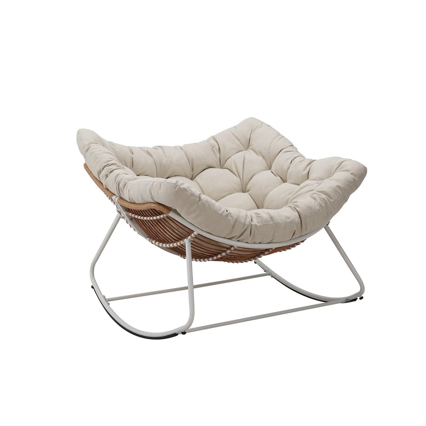 Outdoor Rocking Chair Patio Wicker Egg Chair Indoor Papasan Chair
