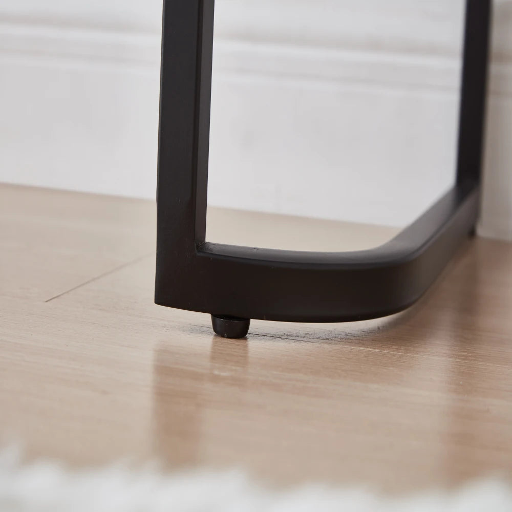 33.9" Mirrored Makeup Vanity Desk with LED Mirror and Storage Drawers