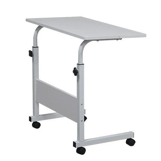 Modern Removable E1 Chipboard Steel Side Table Adjustable Height White