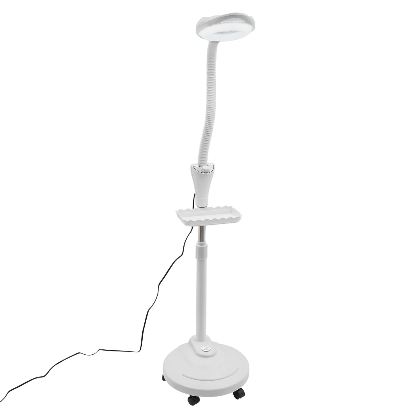 16X Magnifying Lamp Adjustable Brightness Height Storage Tray Salon Tool