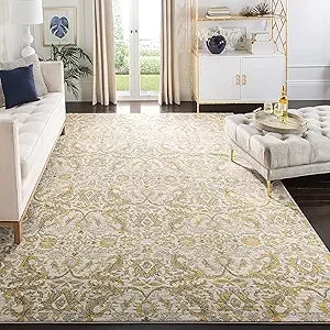 Evoke Collection Area Rug 9x12 Non-Shedding Easy Care Shabby Chic