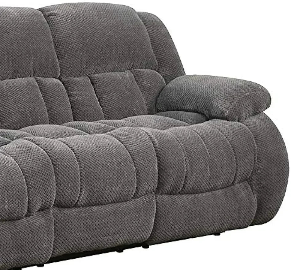Ljustra Pillow Padded Motion Sofa Recliner Comfortable 3-Seat