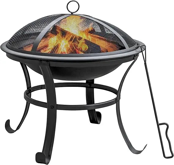 Ljustra 22 Inch Outdoor Fire Pit Durable Portable Wood Burning Firepit