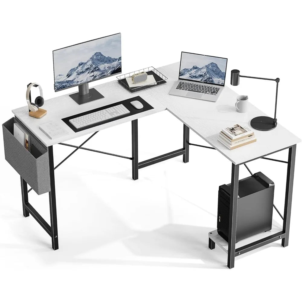 L Shaped Desk Gaming Corner Table 50 Inch Home Office PC Workstation