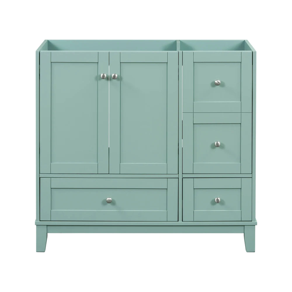 36 Inch Modern Bathroom Vanity with USB Charging and Ample Storage