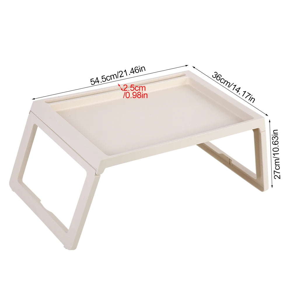 Foldable Desk Bed Table Laptop Holder Portable Serving Tray Tray