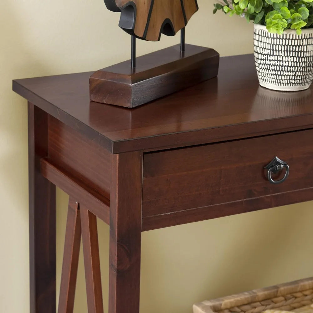 Home Decor Console Table Antique Tobacco Modern Minimalist Furniture