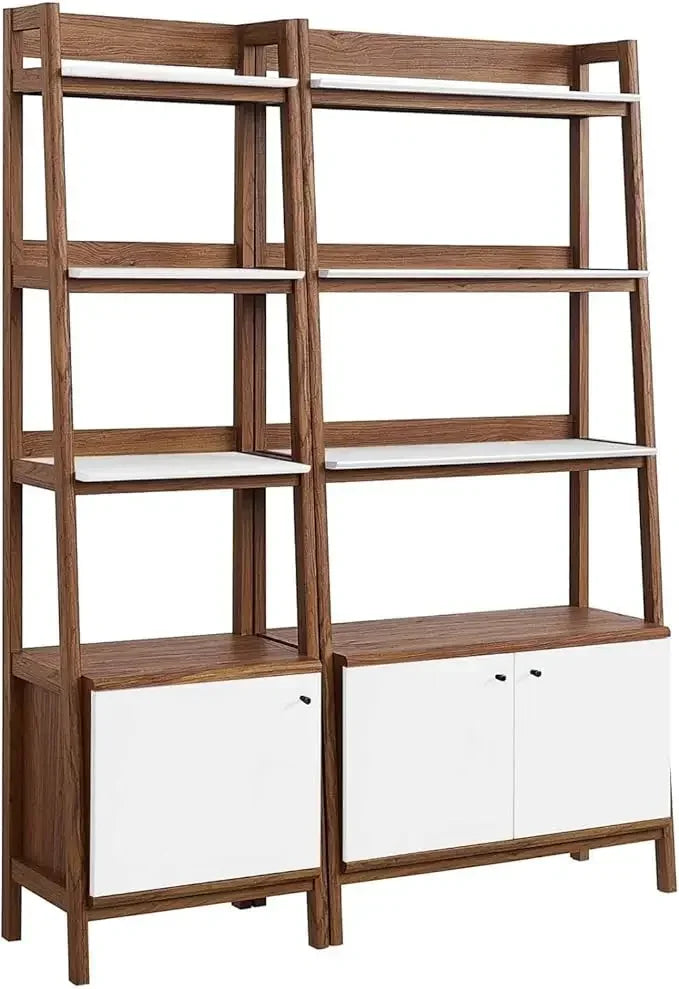 Bixby Home Office Desk Modern Mid Century Bookshelf Storage Display