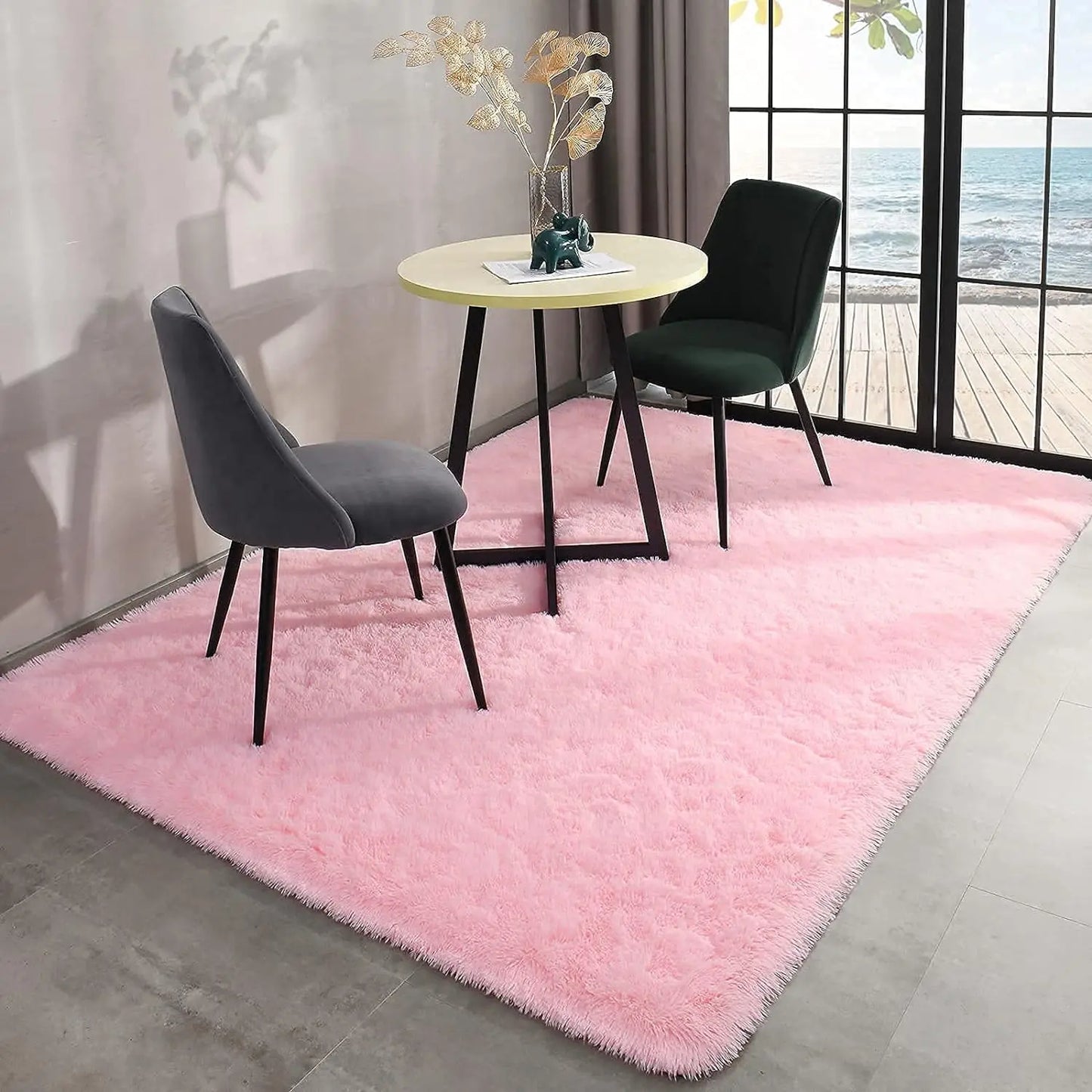 Fluffy Area Rugs for Bedroom Living Room Soft Fuzzy Non Slip Carpet