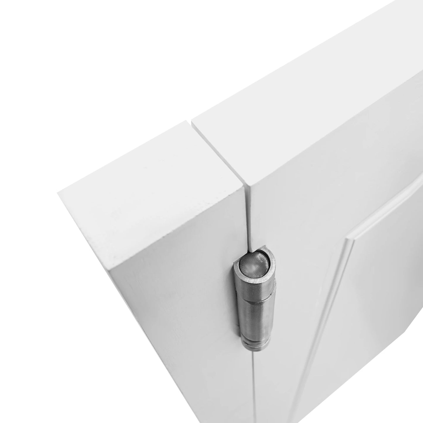 Modern White Pine Wood Swinging Partition Doors Double Door Divider