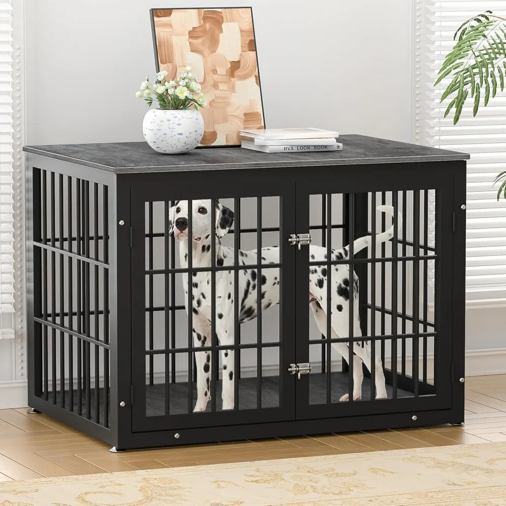 42 Inch Heavy Duty Dog Crate Furniture for Large Medium Dogs End Table