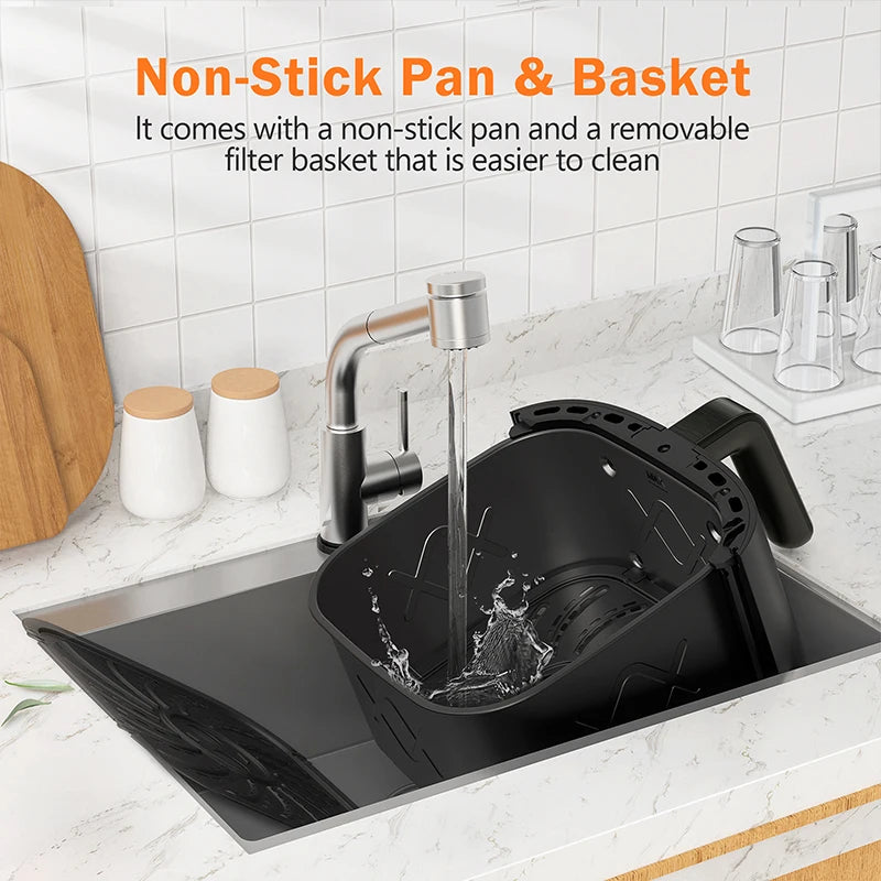 Ljustra 7L Touch Screen Air Fryer with 8 Cooking Programs Oilless Cooker