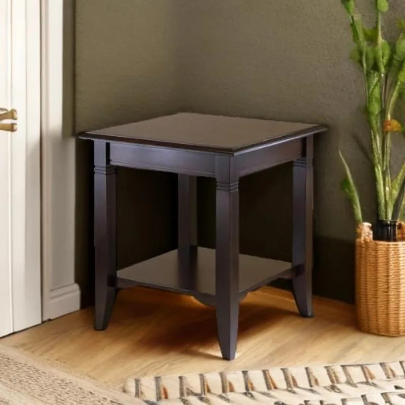 Ljustra Winsome Nolan End Table Wood Living Room Bedroom Storage