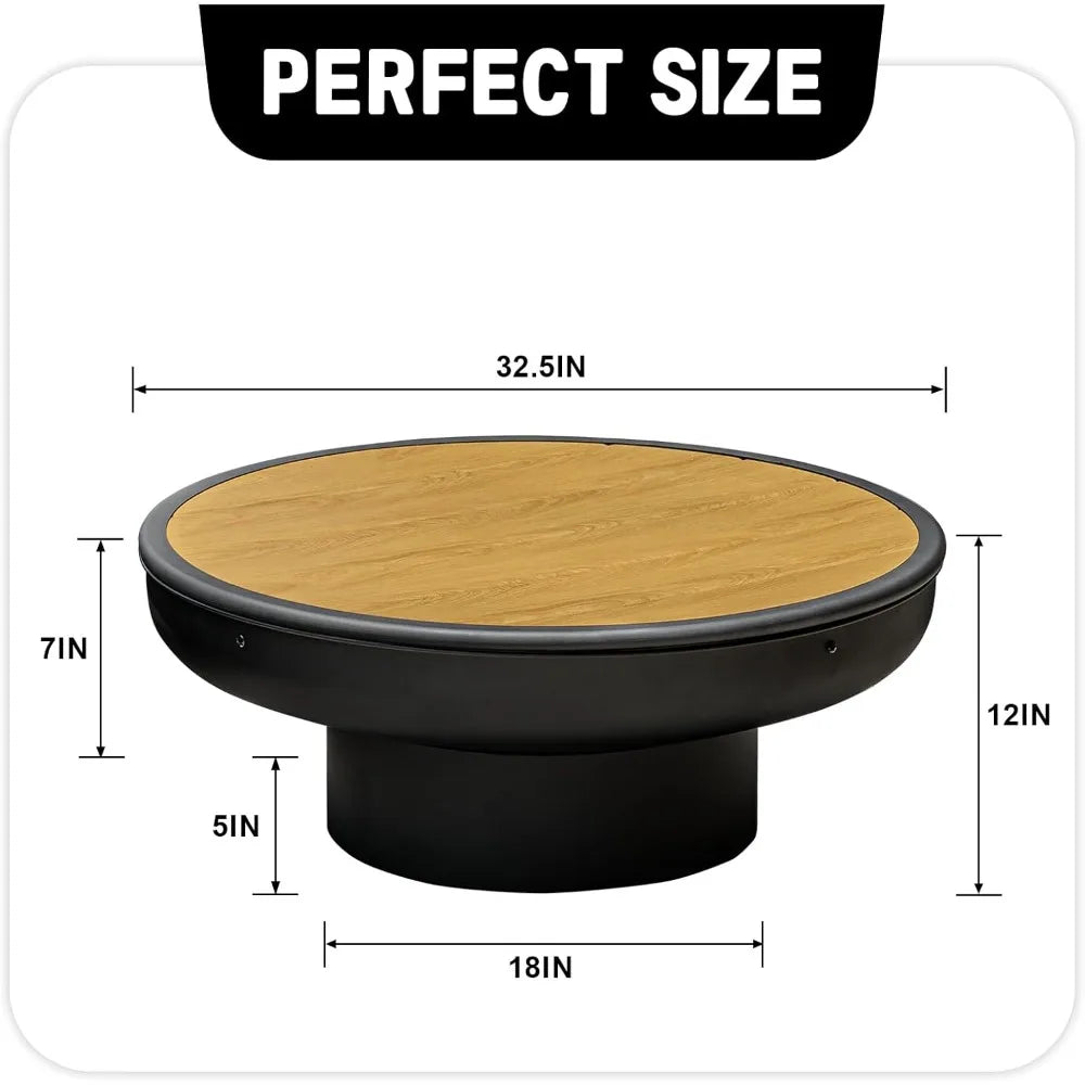 32in Heavy Duty Fire Pit Table Outdoor Wood Burning BBQ Grill