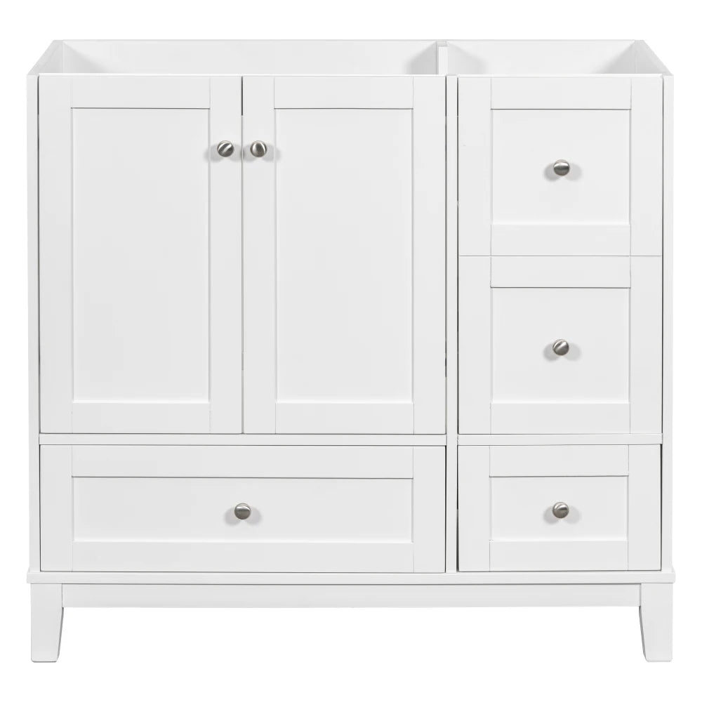 36 Inch Modern Bathroom Vanity with USB Charging and Ample Storage